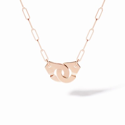 Collier dinh van Menottes petit modèle en or rose