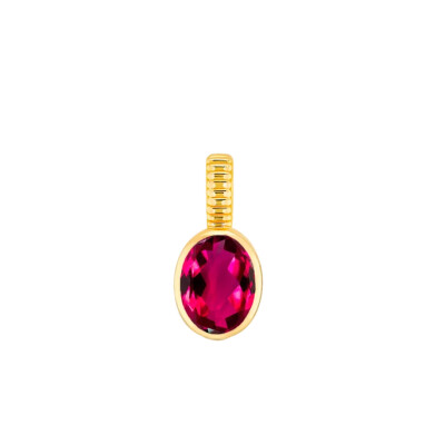 Viltier Pendant in yellow gold and rubellite