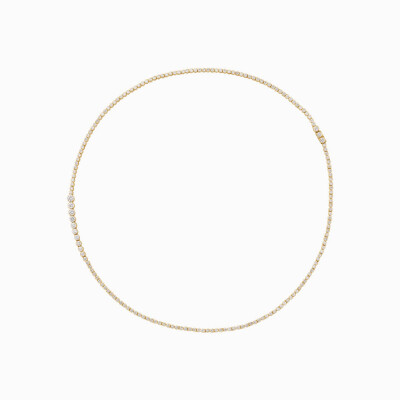 Sophie Bille Brahe “Nuage de Tennis” Necklace in Yellow Gold and Diamonds