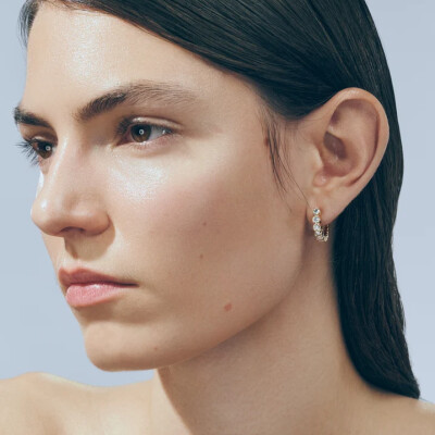 Sophie Bille Brahe Single Earring: Yellow Gold and Diamond Earring