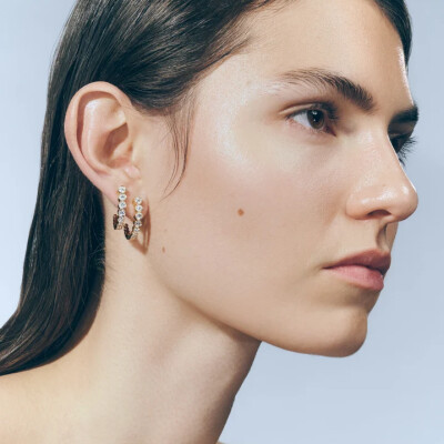 Sophie Bille Brahe Earrings: Yellow Gold and Diamond Set