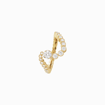 Sophie Bille Brahe Ocean Ensemble Diamond Ring in Yellow Gold with Diamonds