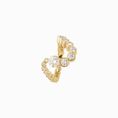 Sophie Bille Brahe “Grand Ensemble Ocean” Ring in yellow gold and diamonds