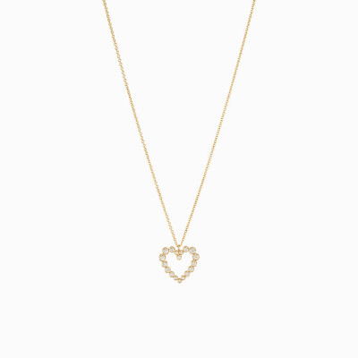 Collier Sophie Bille Brahe Soprano coeur en or jaune et diamants