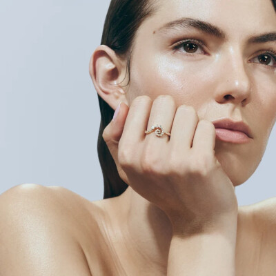 Bague Sophie Bille Brahe Rêve Escargot en or jaune et diamants