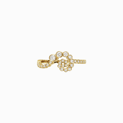 Bague Sophie Bille Brahe Rêve Escargot en or jaune et diamants