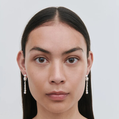 Boucles d'oreilles Sophie Bille Brahe Colonna Perle en or jaune et perles d'eau douce