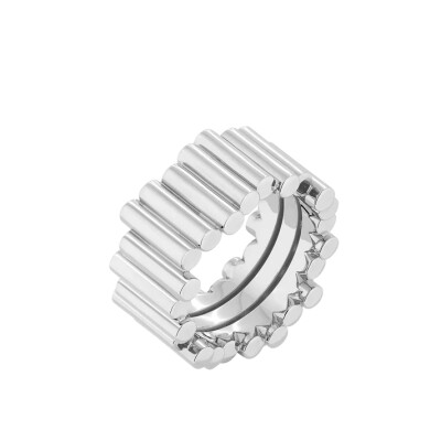 Bague Viltier Edge Large en or blanc