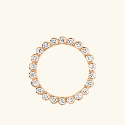 Bague Viltier Edge Médium en or rose et diamants