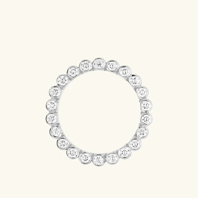 Bague Viltier Edge Médium en or blanc et diamants