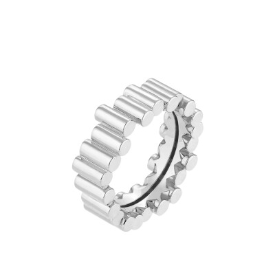 Bague Viltier Edge Médium en or blanc