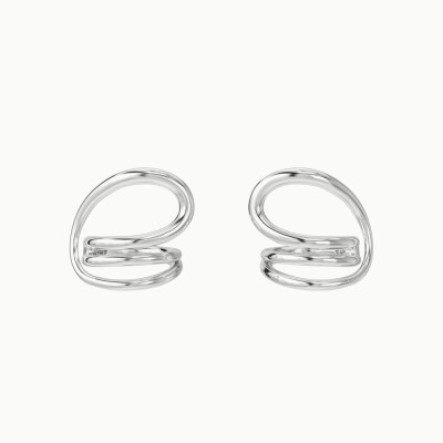 Boucles d'oreilles Charlotte CHESNAIS Round Trip en argent