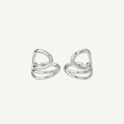Boucles d'oreilles Charlotte CHESNAIS Round Trip en argent
