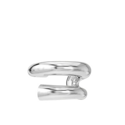 Mono boucle d'oreille Charlotte CHESNAIS Biseau Cuff en argent