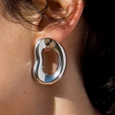 Boucles d'oreilles Charlotte CHESNAIS Shima en argent
