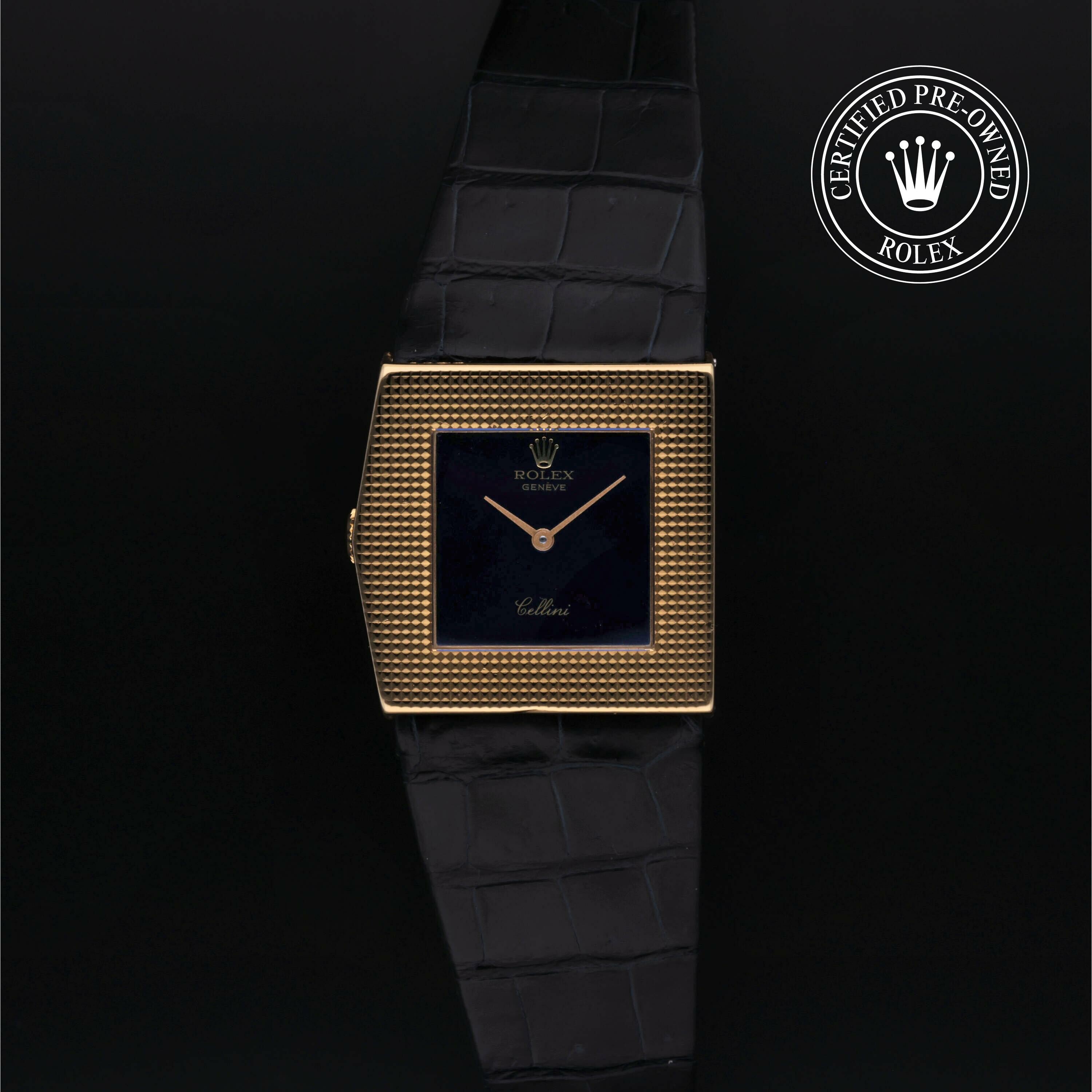 Rolex Cellini Clous de Paris 28 in Gold 18 Carat Yellow  at Ferret