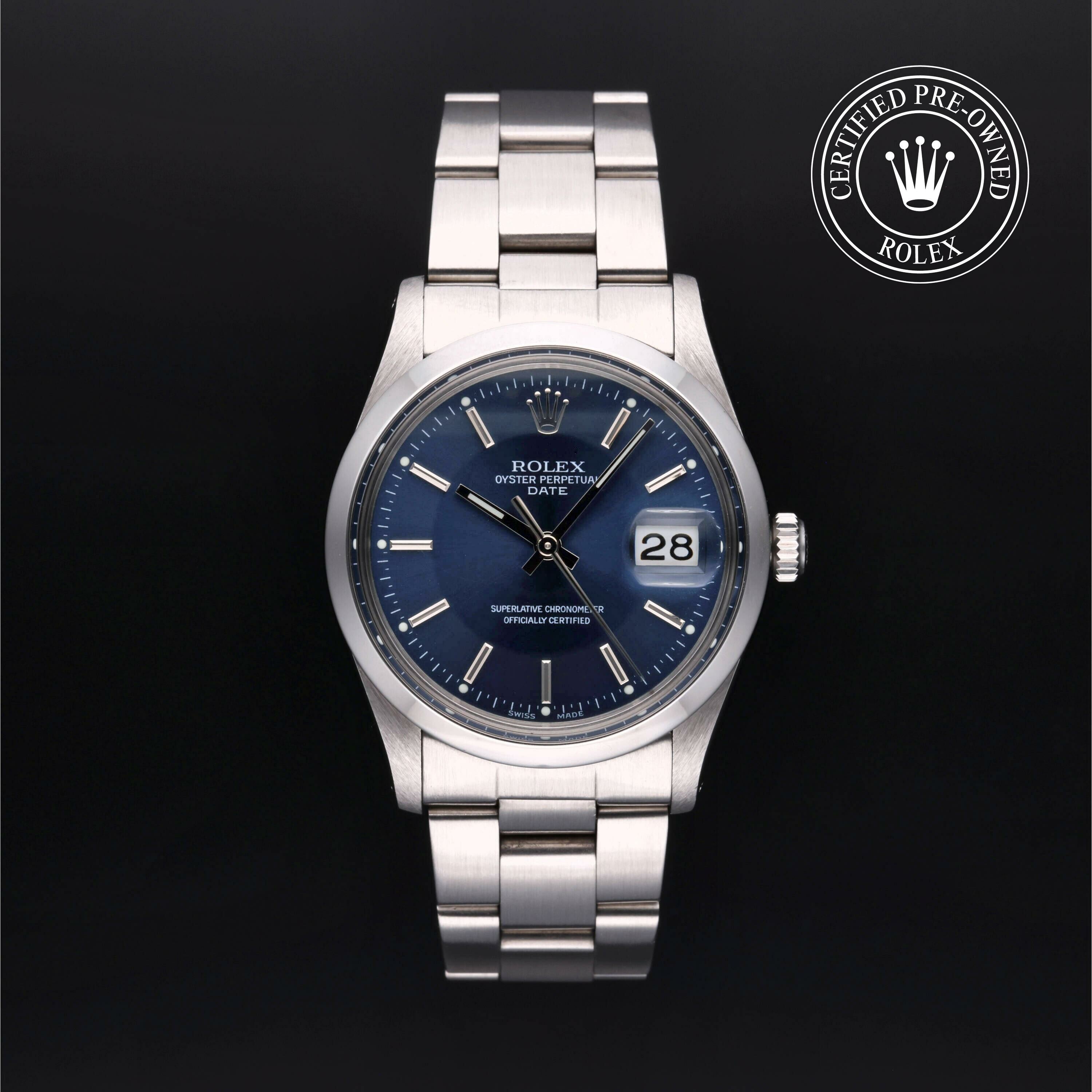 Rolex Oyster Perpetual Date 34 in Steel  at Ferret