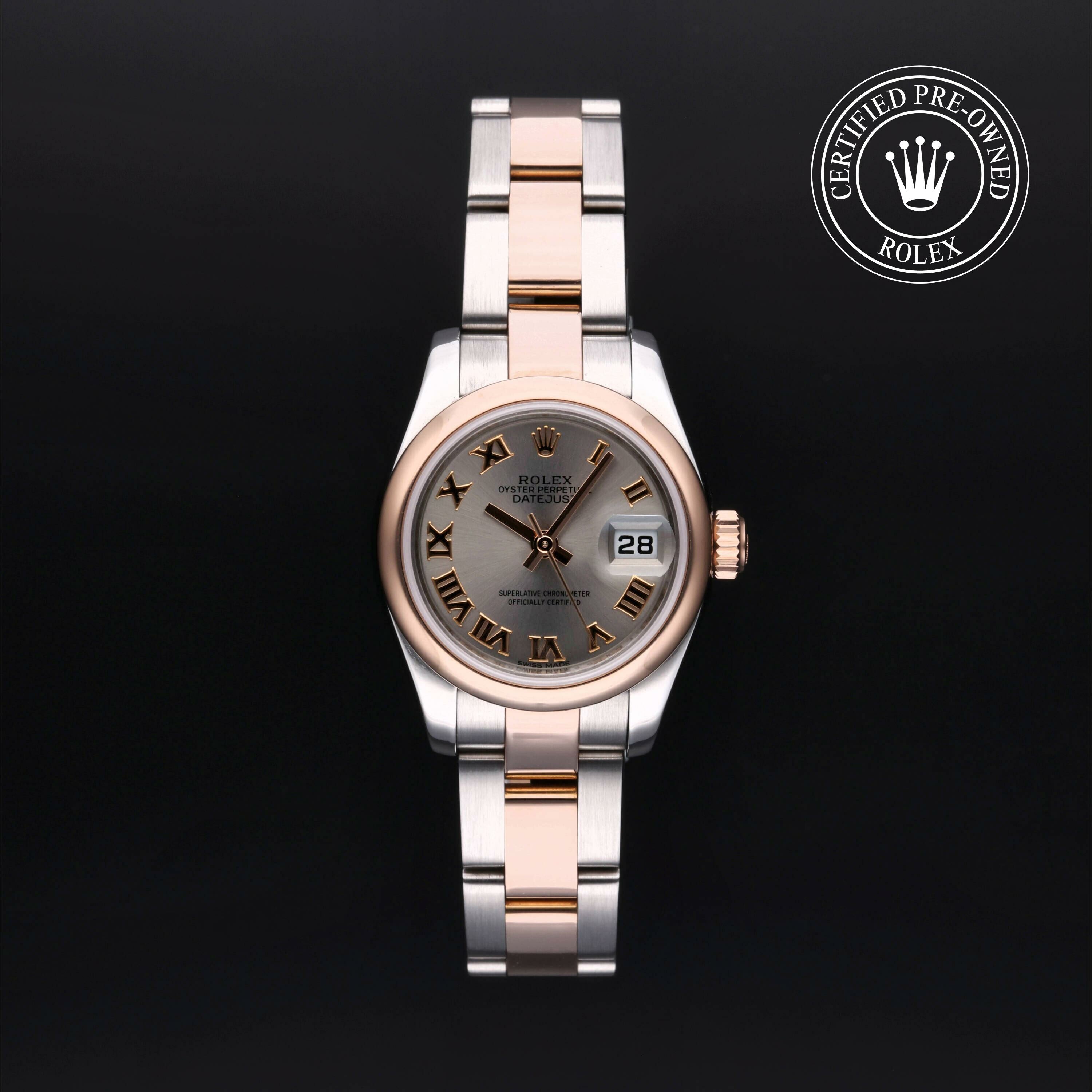 Rolex Lady-Datejust 26 in Rolesor 18 Carat Red M179161-0070 at Ferret