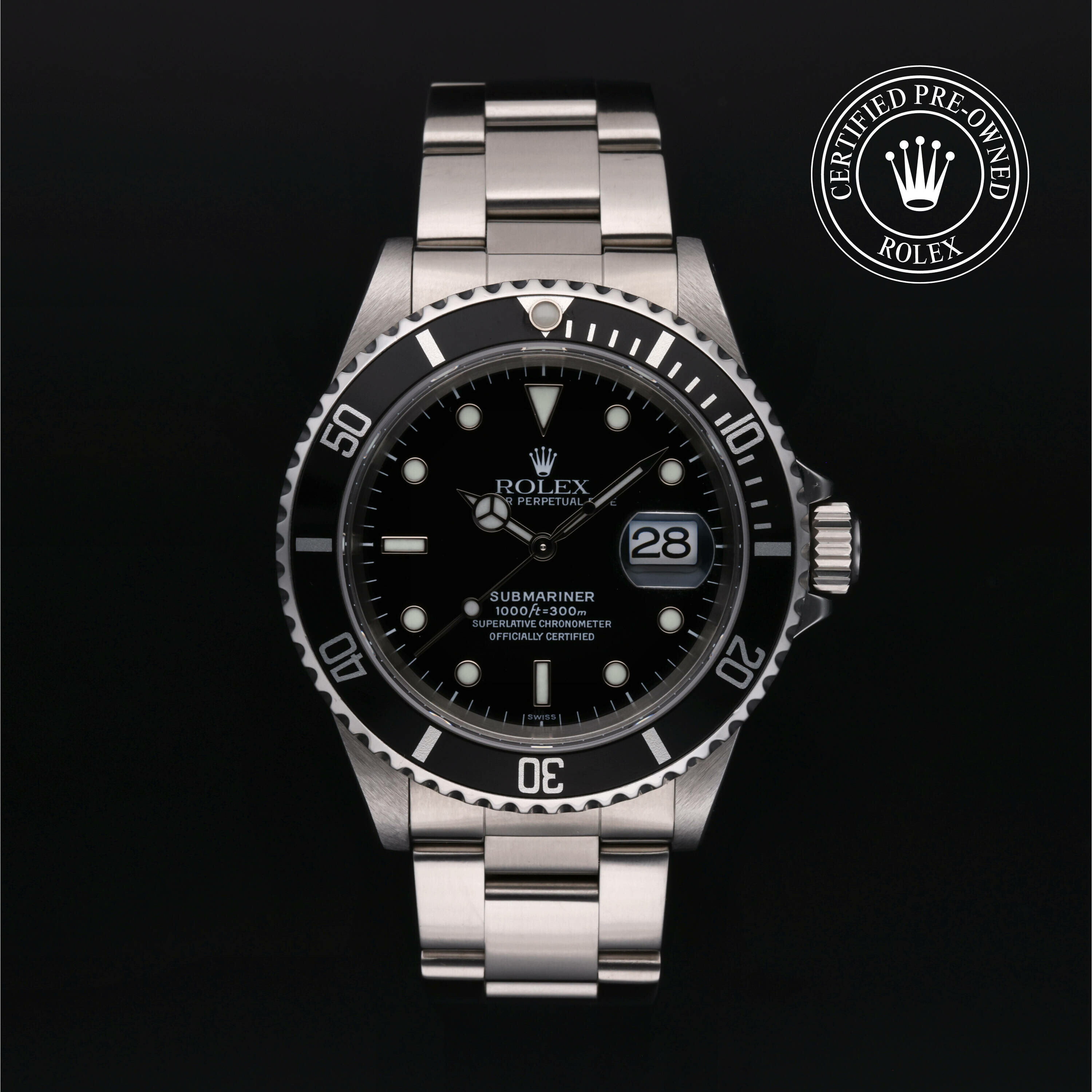 Rolex Oyster Perpetual Submariner Date en Acier M16610-0004 chez Ferret