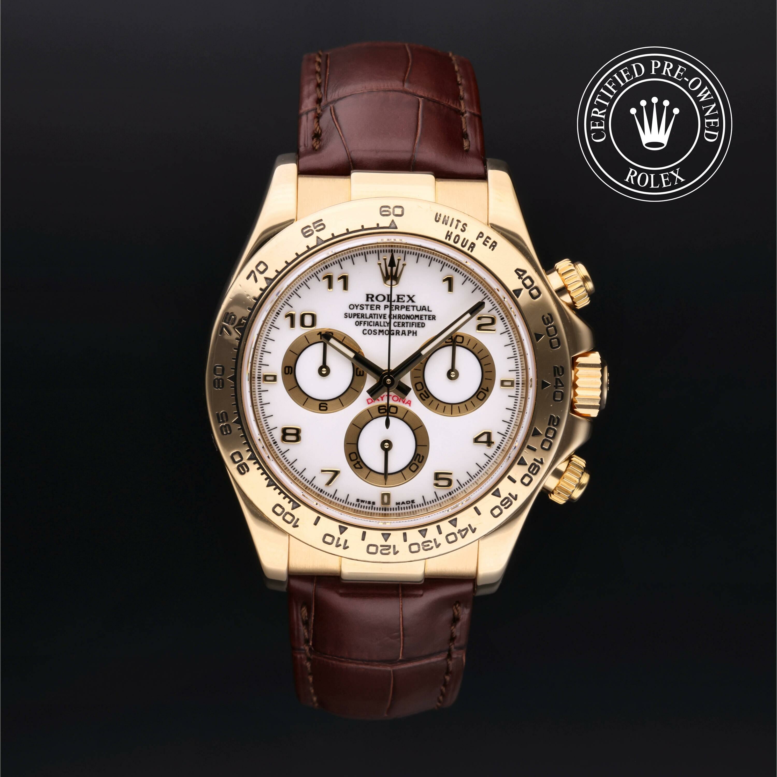 Rolex Oyster Perpetual Cosmograph Daytona in Gold 18 Carat Yellow M116518-0033 at Ferret