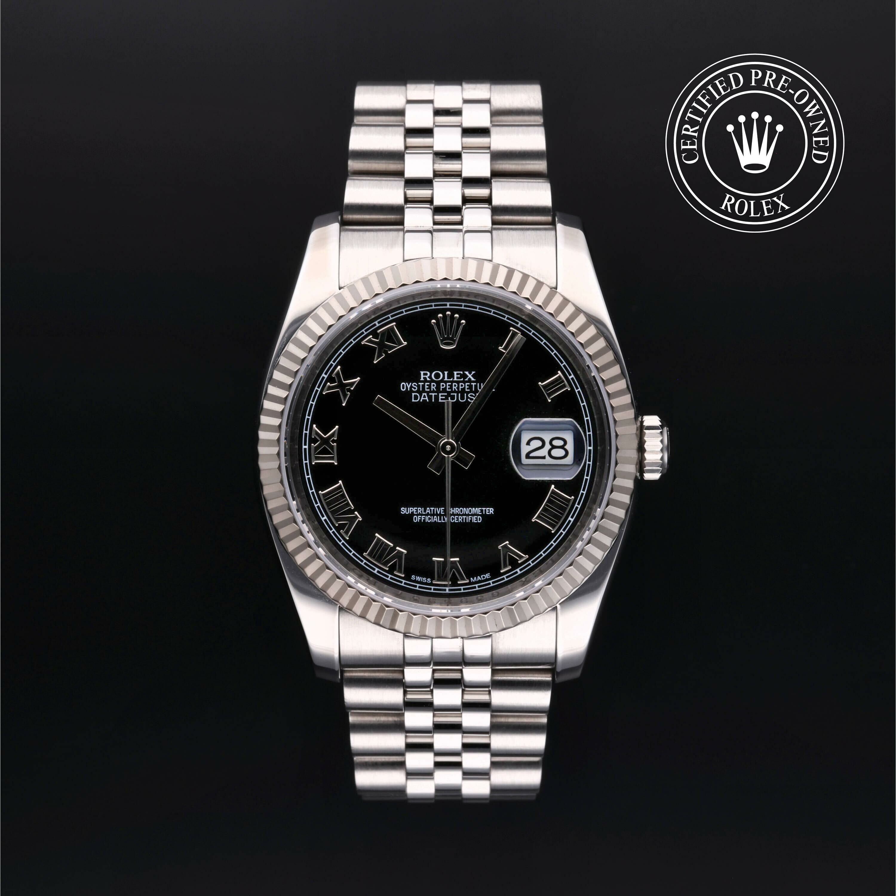 Rolex Datejust 36 en Rolesor 18 Carat Gris M116234-0086 chez Ferret