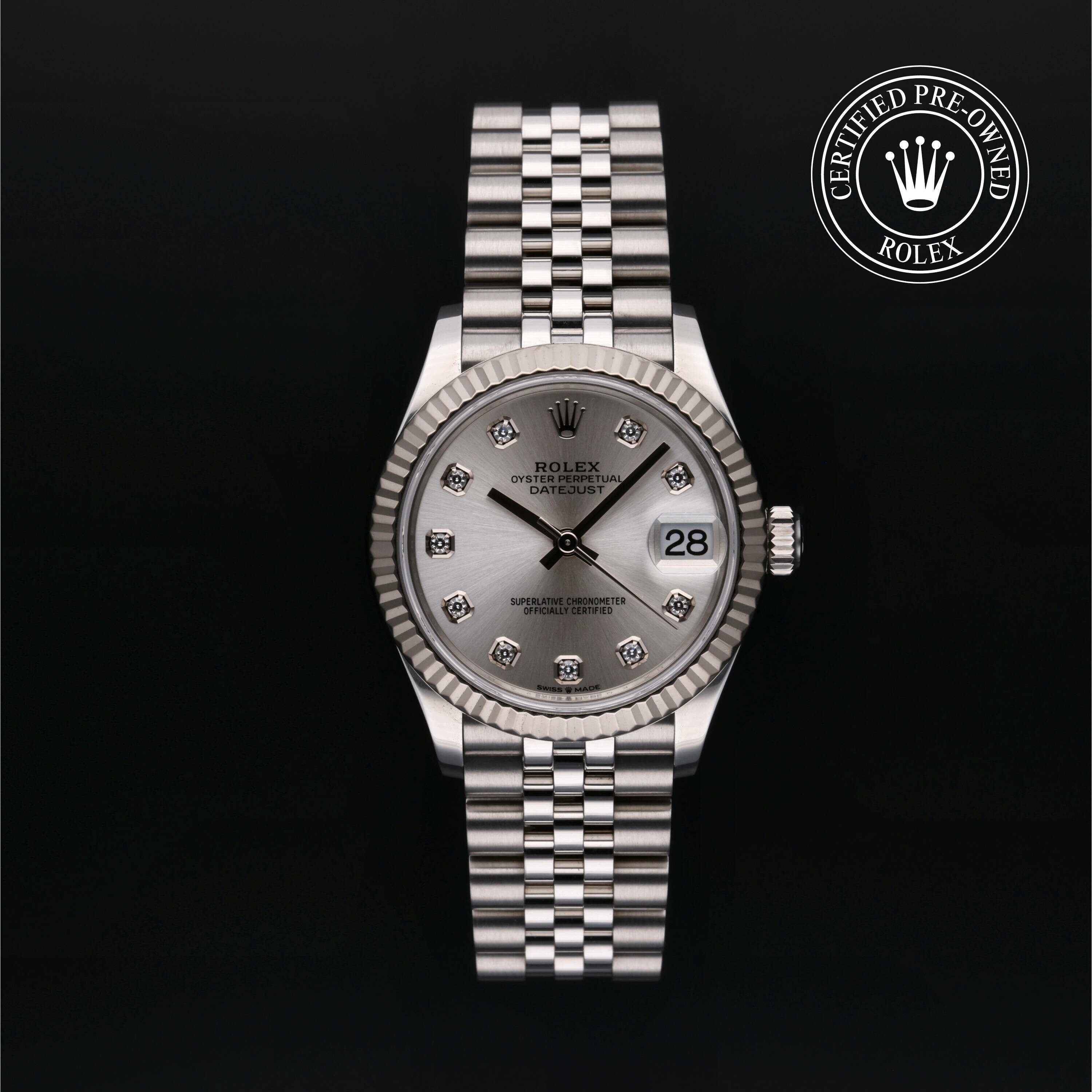 Rolex Datejust 31 in Rolesor 18 Carat White M278274-0030 at Ferret