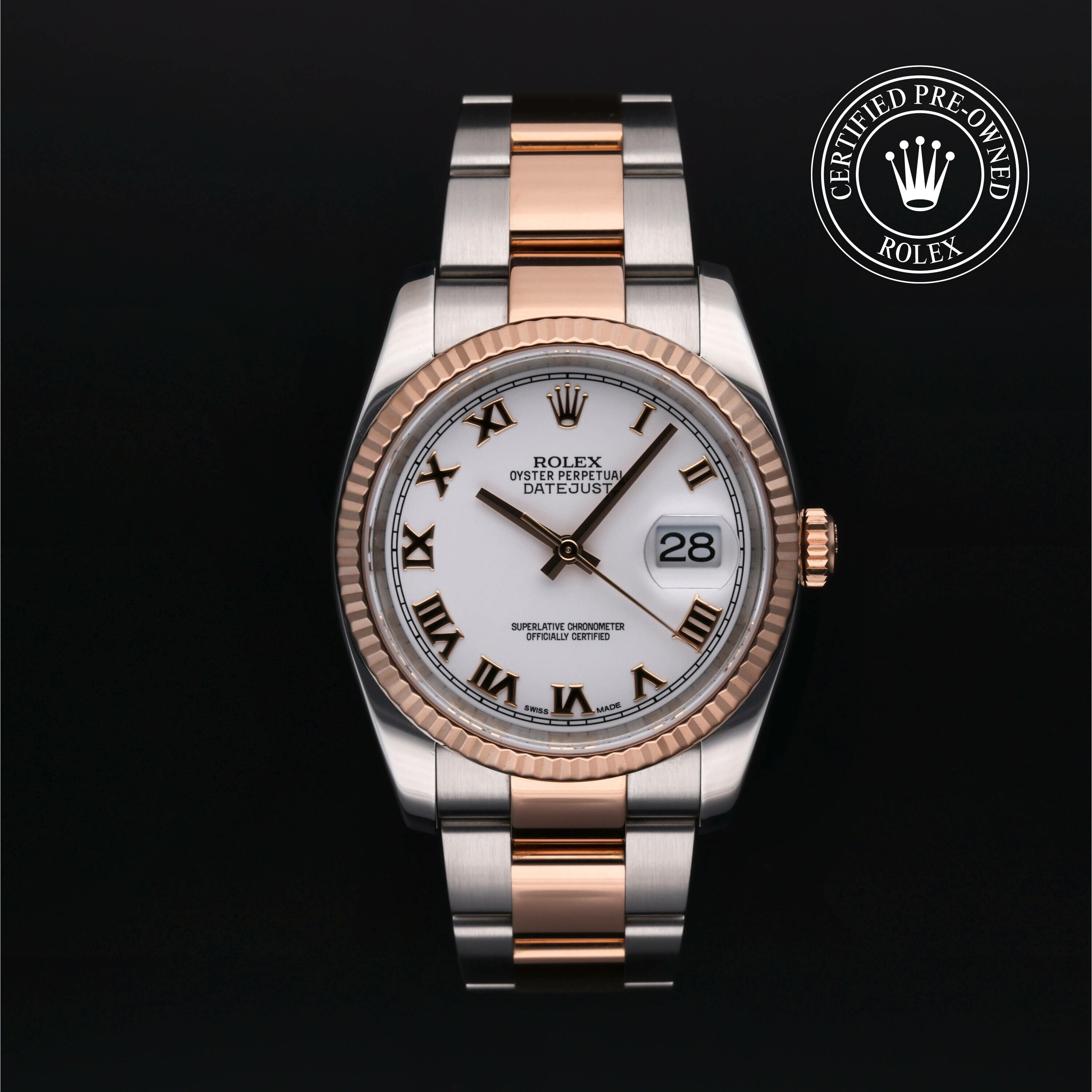 Rolex Datejust 36 in Rolesor 18 Carat Red M116231-0092 at Ferret