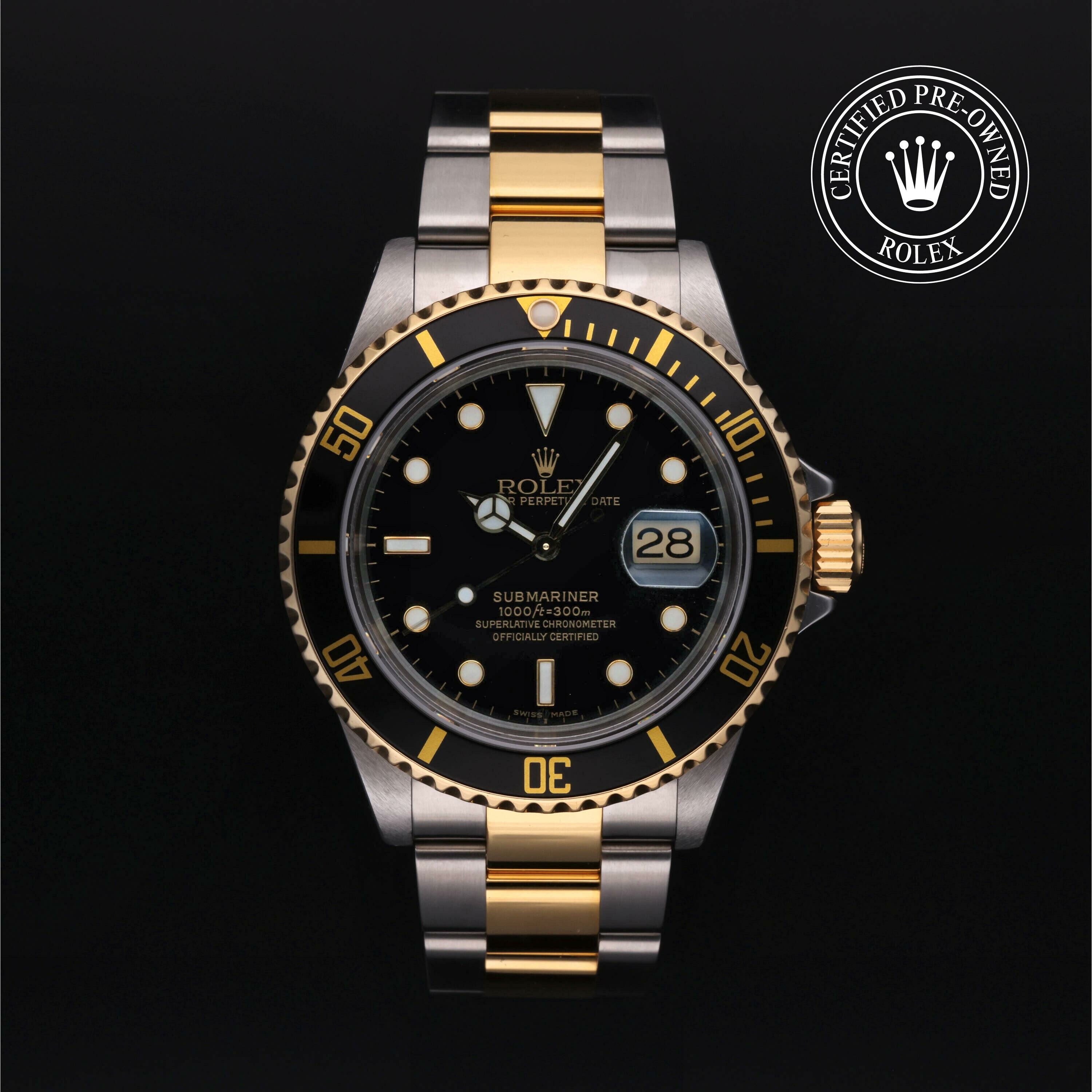 Rolex Oyster Perpetual Submariner Date in Rolesor 18 Carat Yellow M16613LN-0005 at Ferret