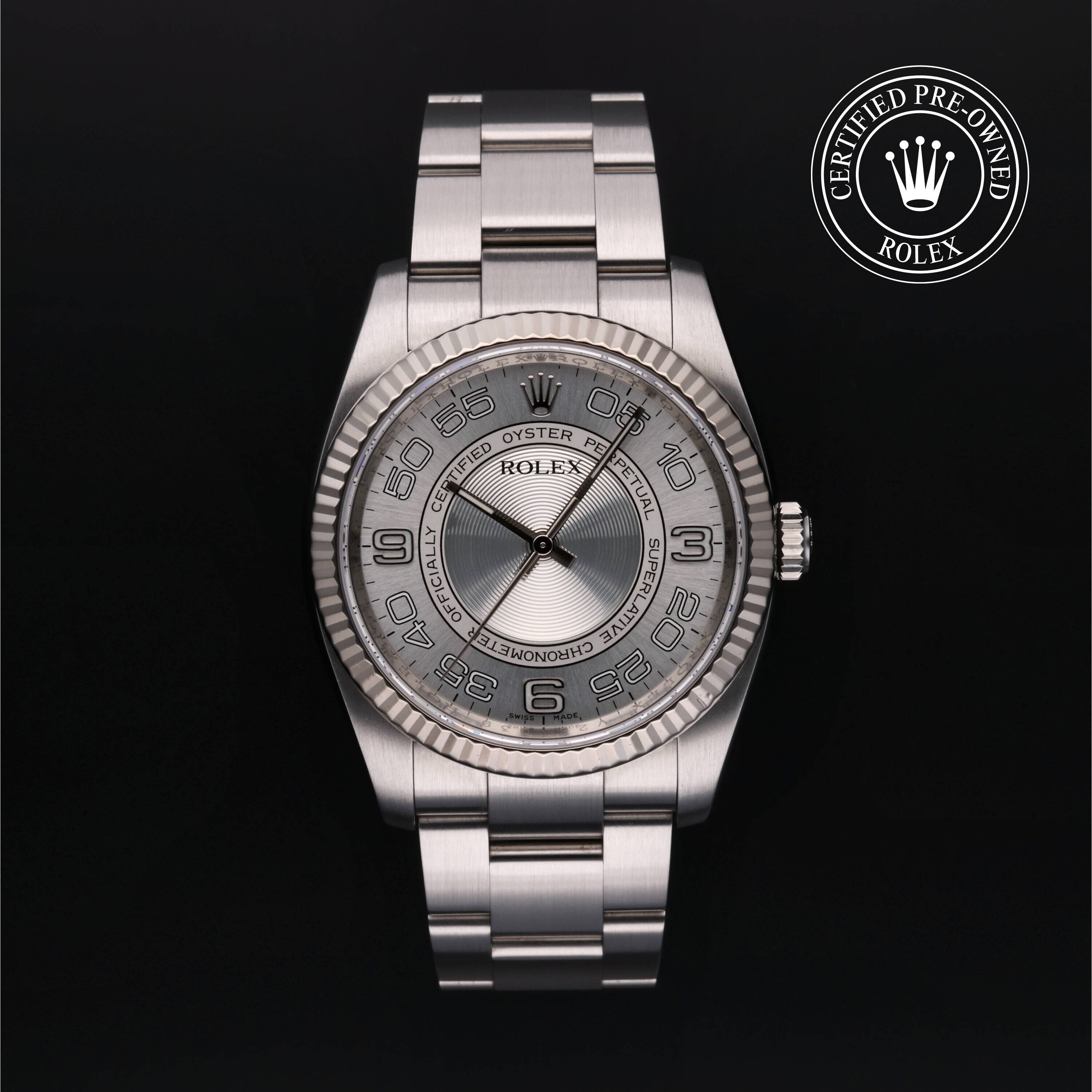 Rolex Oyster Perpetual 36 en Rolesor 18 Carat Gris M116034-0009 chez Ferret