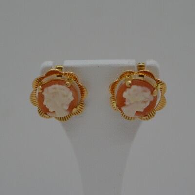 Boucles d'oreilles Camée