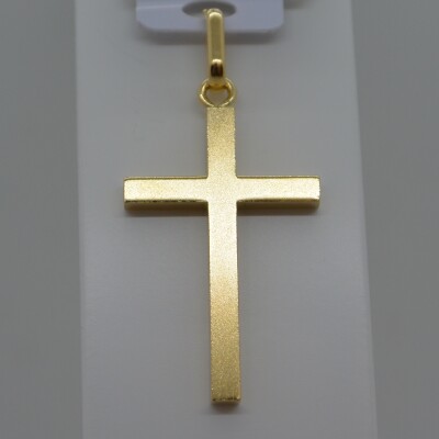 Pendentif Croix fil carré