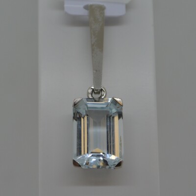 Pendentif Aigue Marine princesse