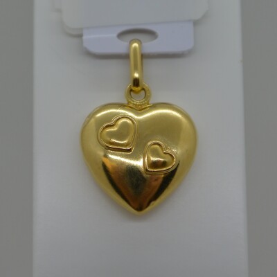 Pendentif Coeur motifs coeurs