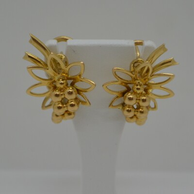 Boucles d'oreilles Fleur/Grappe de raisin