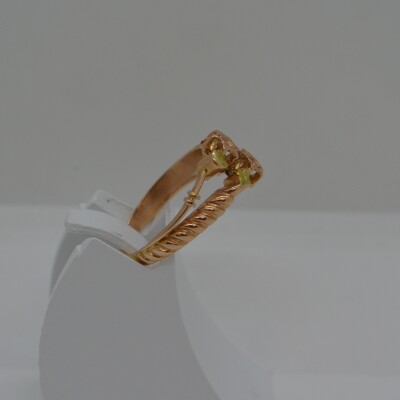Bague ancienne motifs étoiles