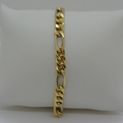Bracelet maille alternée 3/1