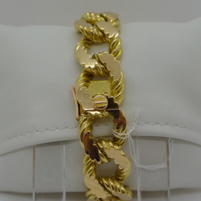 Bracelet HERMES Grosse Maille Gourmette