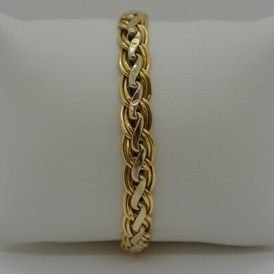 Bracelet Maille Fantaisie Bicolore