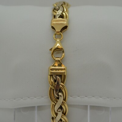 Bracelet Maille Fantaisie Bicolore