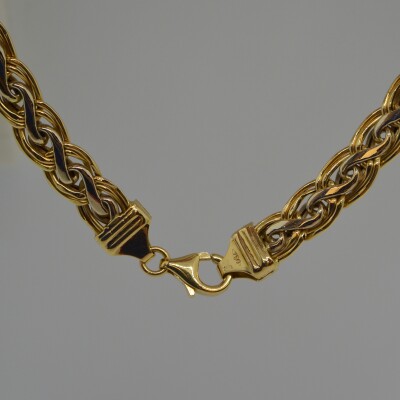 Collier Maille Fantaisie Bicolore
