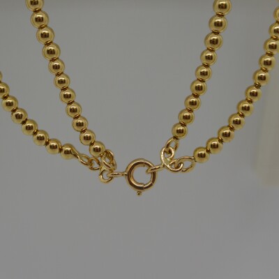 Collier double rang boule