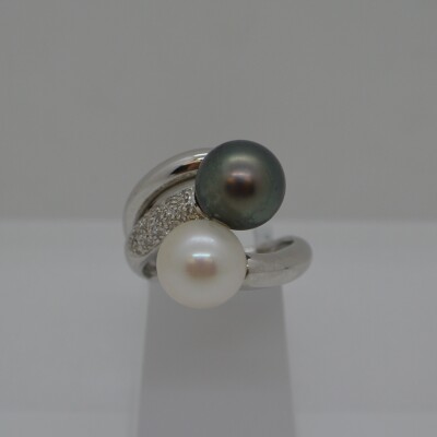 Bague Toi & Moi Tahiti/Eau Douce