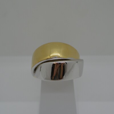 Bague massive croisée