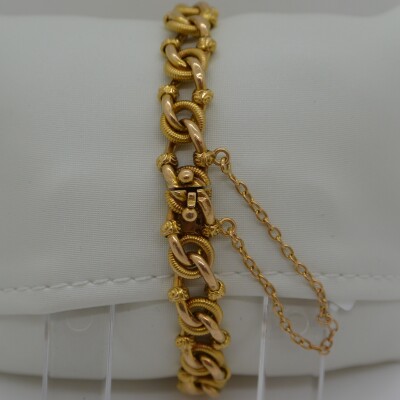 Bracelet ancien maille fantaisie