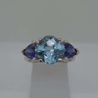 Bague Topaze et Tanzanite