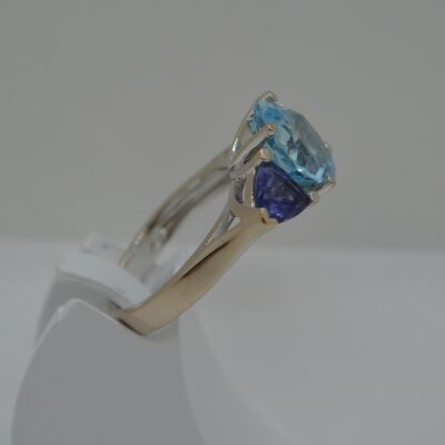 Bague Topaze et Tanzanite