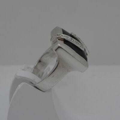 Bague CLOZEAU résine et diamants
