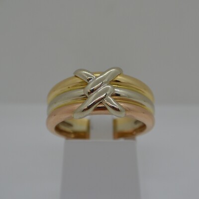Bague 3 anneaux 3 ors