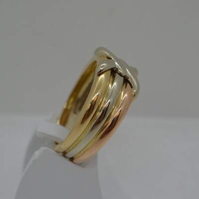 Bague 3 anneaux 3 ors