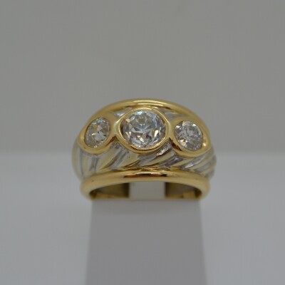 Jonc Fantaisie 3 Diamants